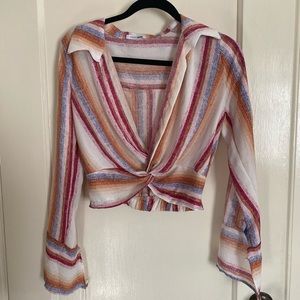 Lightweight striped blouse